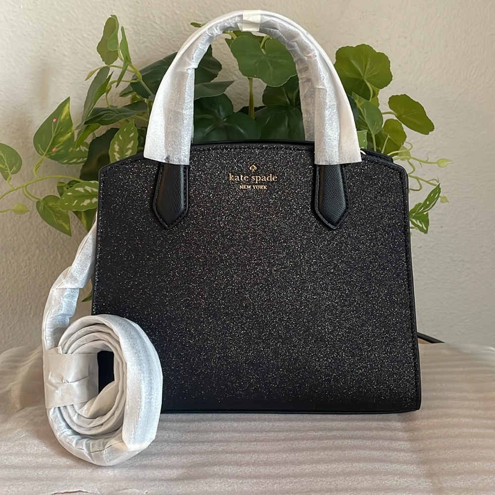 NEW, GLITTER TINSEL SATCHEL BAG - Picture 3 of 15